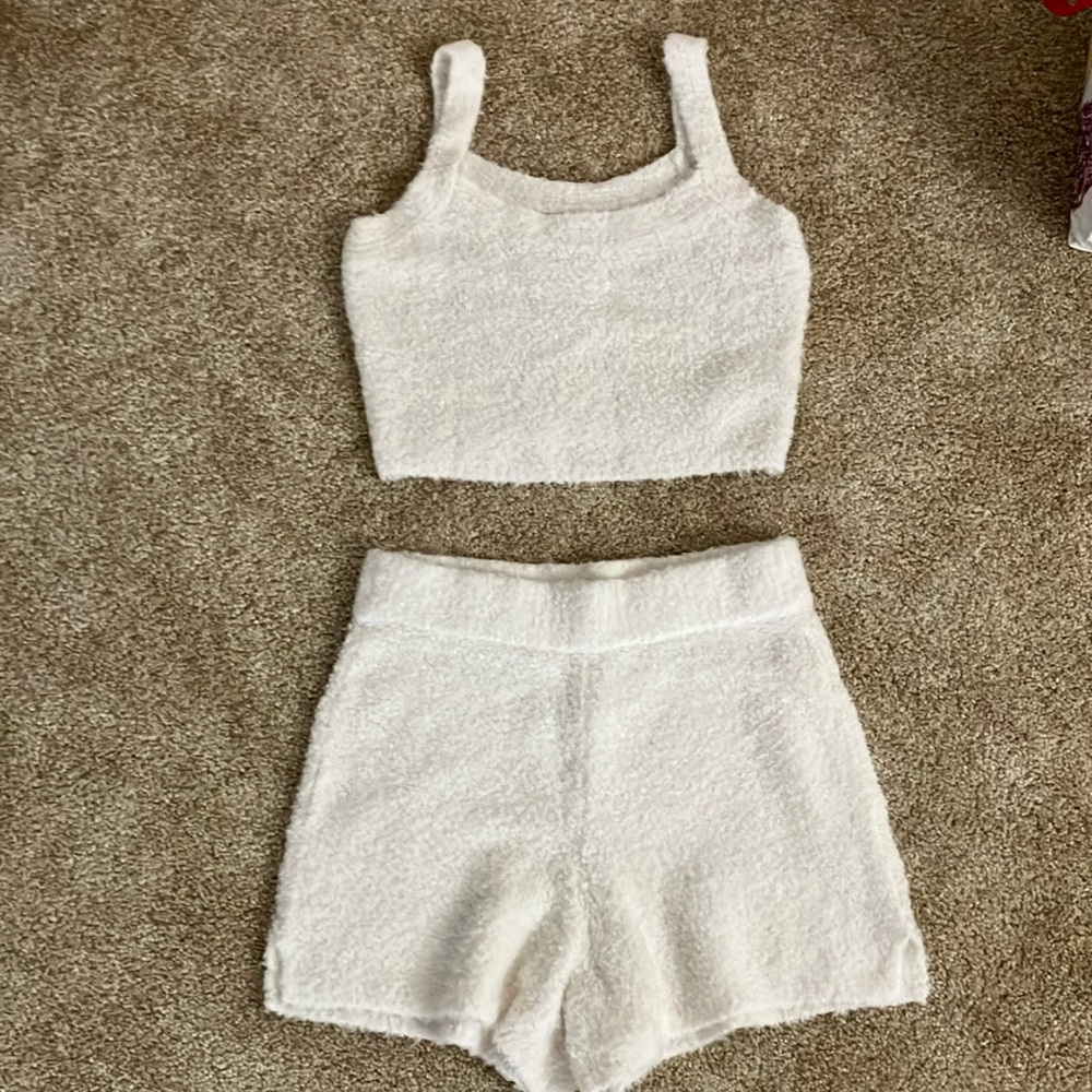 Abercrombie & Fitch Cream Pajama Set